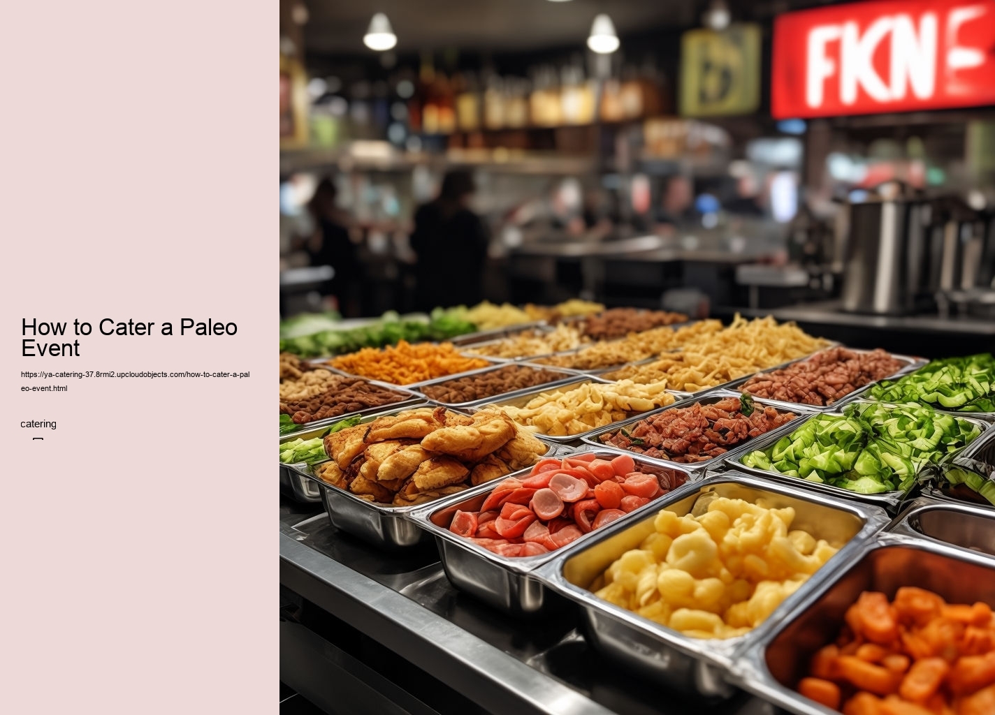 How to Cater a Paleo Event